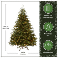 7.5 ft. Pre-Lit Fraser Grande Slim Tree with Dual Color LED Lights - National Tree Company