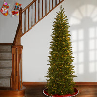 7.5 ft. Pre-Lit Grande Fir Pencil Slim Tree with Clear Lights - National Tree Company