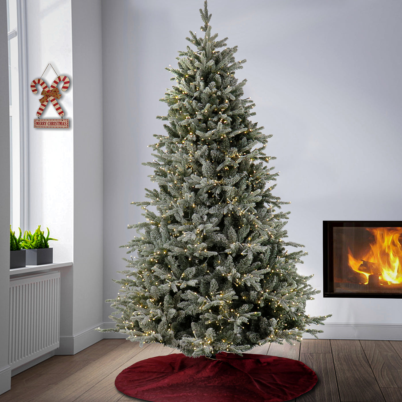 7.5 ft. Pre-Lit Holliston Tree with Dual Color LED Cosmic Lights - National Tree Company