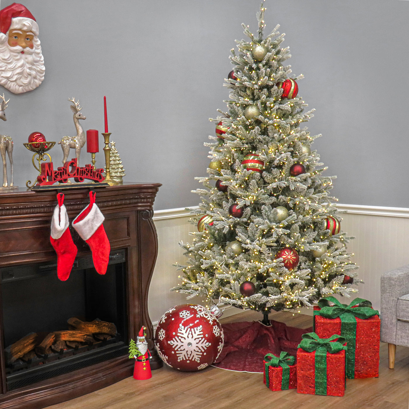 7.5 ft. Pre-Lit Holliston Tree with Dual Color LED Cosmic Lights - National Tree Company