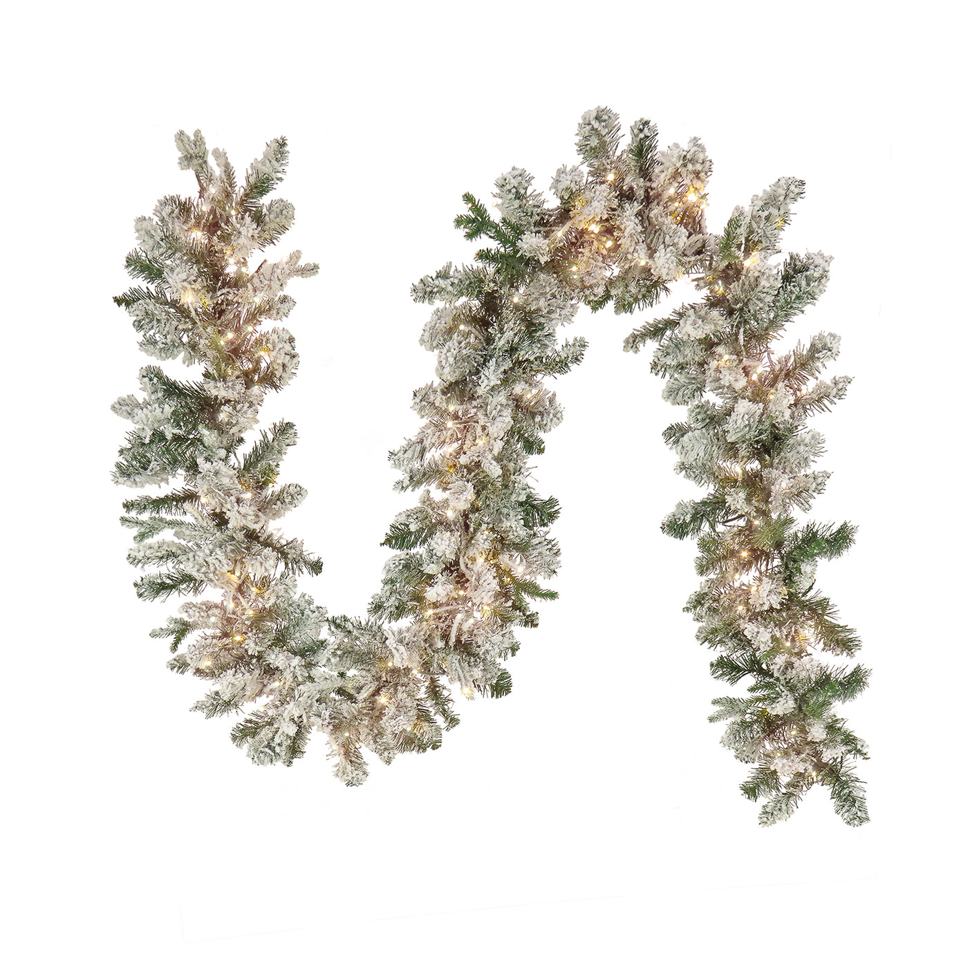 9 ft. Pre-Lit Iceland Fir Garland with Dual Color LED Cosmic Lights - National Tree Company