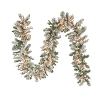 9 ft. Pre-Lit Iceland Fir Garland with Dual Color LED Cosmic Lights - National Tree Company