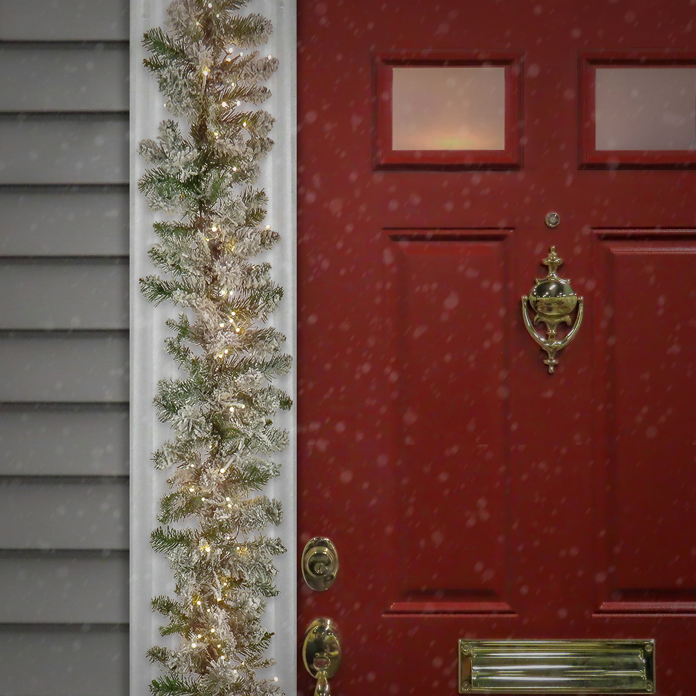 9 ft. Pre-Lit Iceland Fir Garland with Dual Color LED Cosmic Lights - National Tree Company