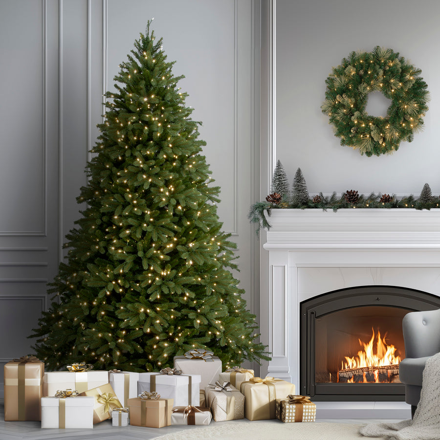 7.5 ft. Pre-Lit Jersey Fraser Fir Tree with Clear Lights