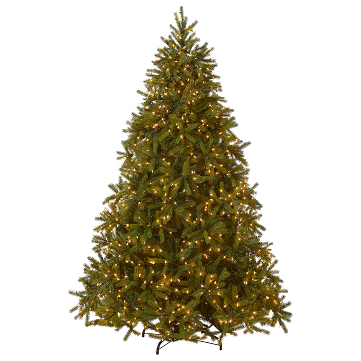 Pre-Lit Full Artificial Christmas Tree, Green, Jersey Fraser Fir, 'Feel Real', Includes Stand, 7.5 Feet