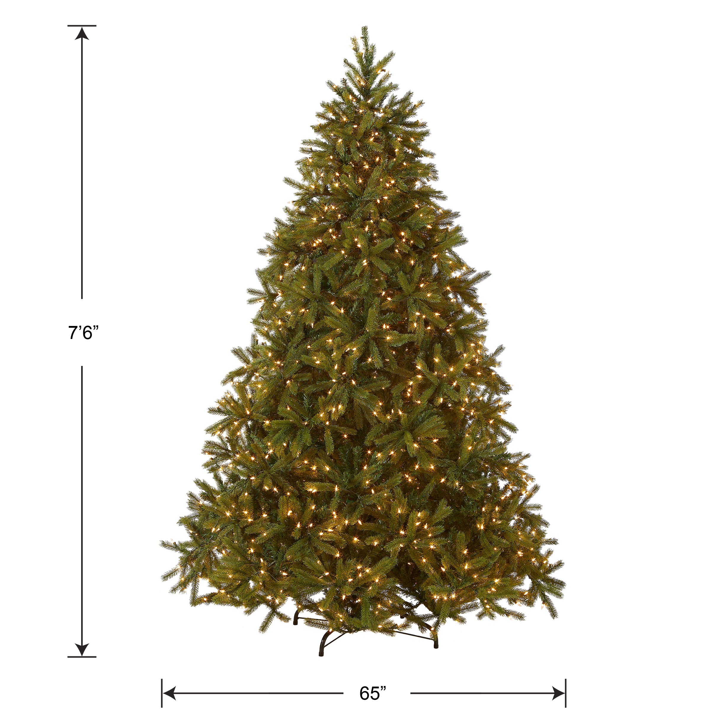 新品未使用 National Tree Company クリスマスツリー 7ft 7.5 ft. Pre-Lit Jersey Fraser Fir Tree with Clear Lights