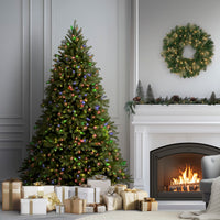 6.5 ft. Pre-Lit Jersey Fraser Fir Tree with Multicolor Lights - National Tree Company