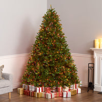 7.5 ft. Pre-Lit Jersey Fraser Fir Tree with Multicolor Lights - National Tree Company