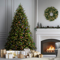 7.5 ft. Pre-Lit Jersey Fraser Fir Tree with Multicolor Lights - National Tree Company