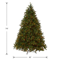 7.5 ft. Pre-Lit Jersey Fraser Fir Tree with Multicolor Lights - National Tree Company