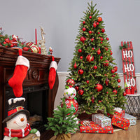 6.5 ft. Pre-Lit Jersey Fraser Fir Slim Tree with Clear Lights, Plug-In - National Tree Company