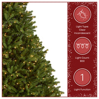 7.5 ft. Pre-Lit Jersey Fraser Fir Slim Tree with Clear Lights, Plug-In - National Tree Company