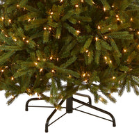 7.5 ft. Pre-Lit Jersey Fraser Fir Slim Tree with Clear Lights - National Tree Company