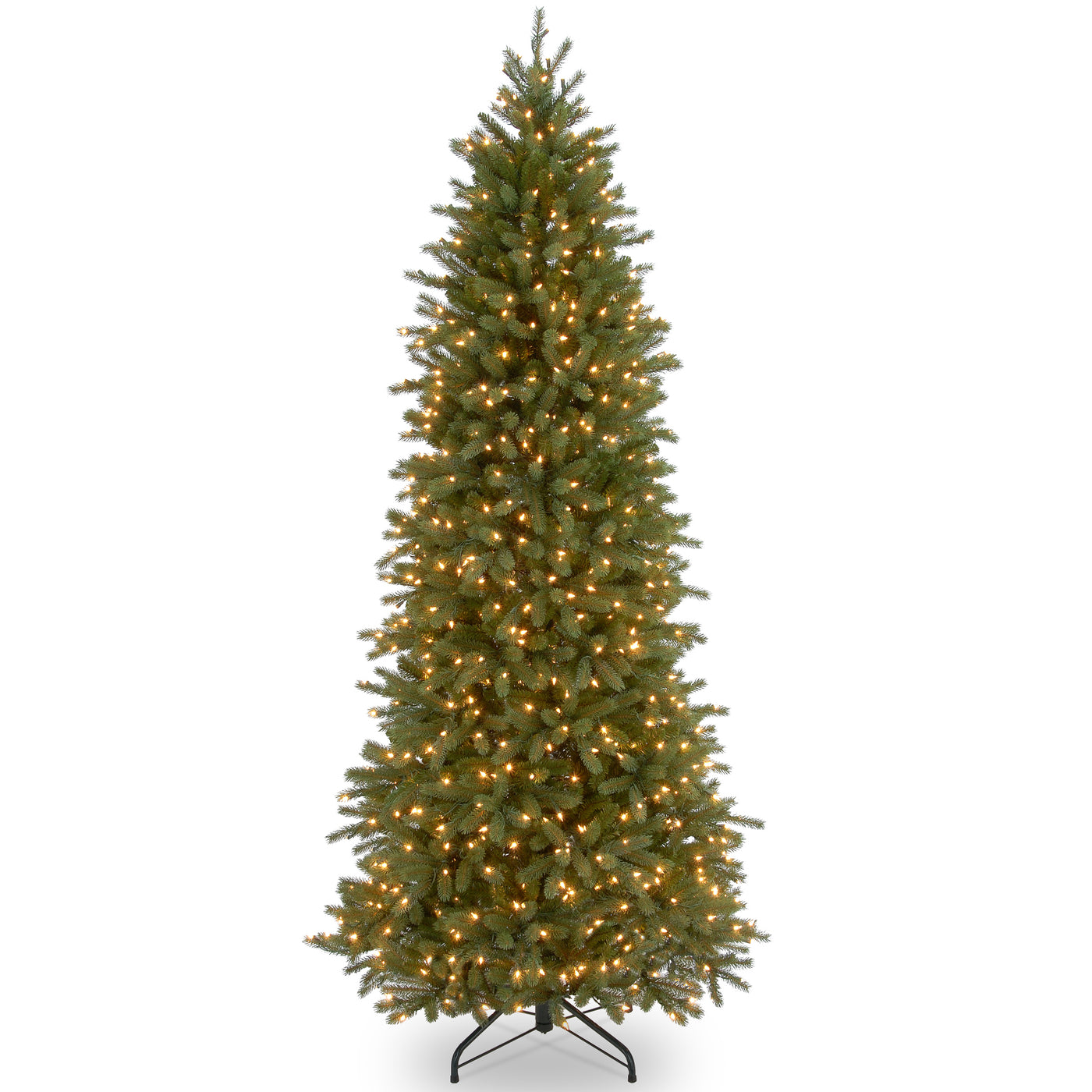 6.5 ft. Pre-Lit Jersey Fraser Fir Pencil Slim Tree with Clear Lights - National Tree Company