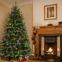 7.5 ft. Pre-Lit Cascade Fir Tree with Dual Color LED Lights - National Tree Company