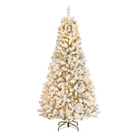6.5 ft. Pre-Lit Snowy Mixed Pine Tree with Clear Lights - National Tree Company