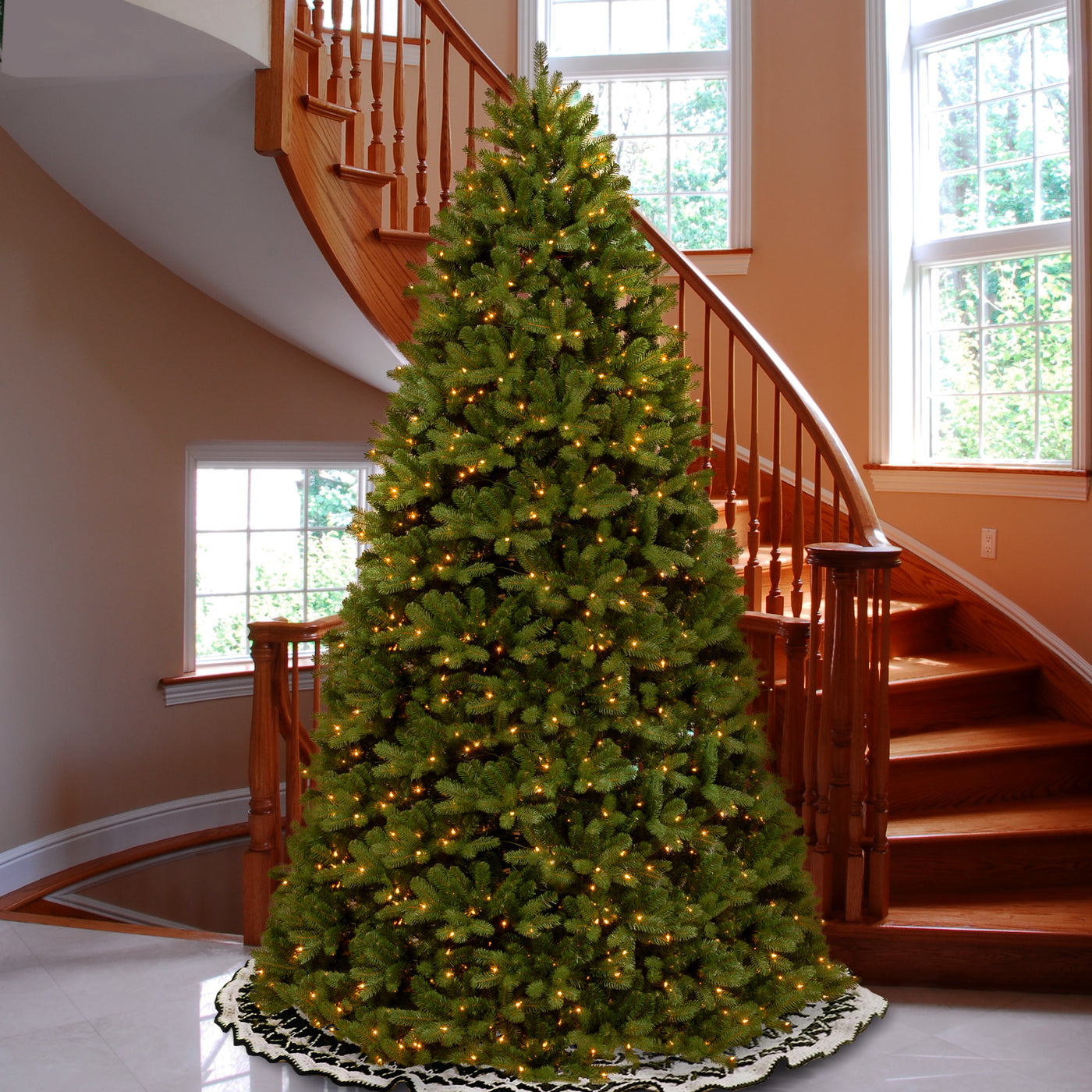 12 ft. Pre-Lit Newberry Spruce Tree with Clear Lights - National Tree Company