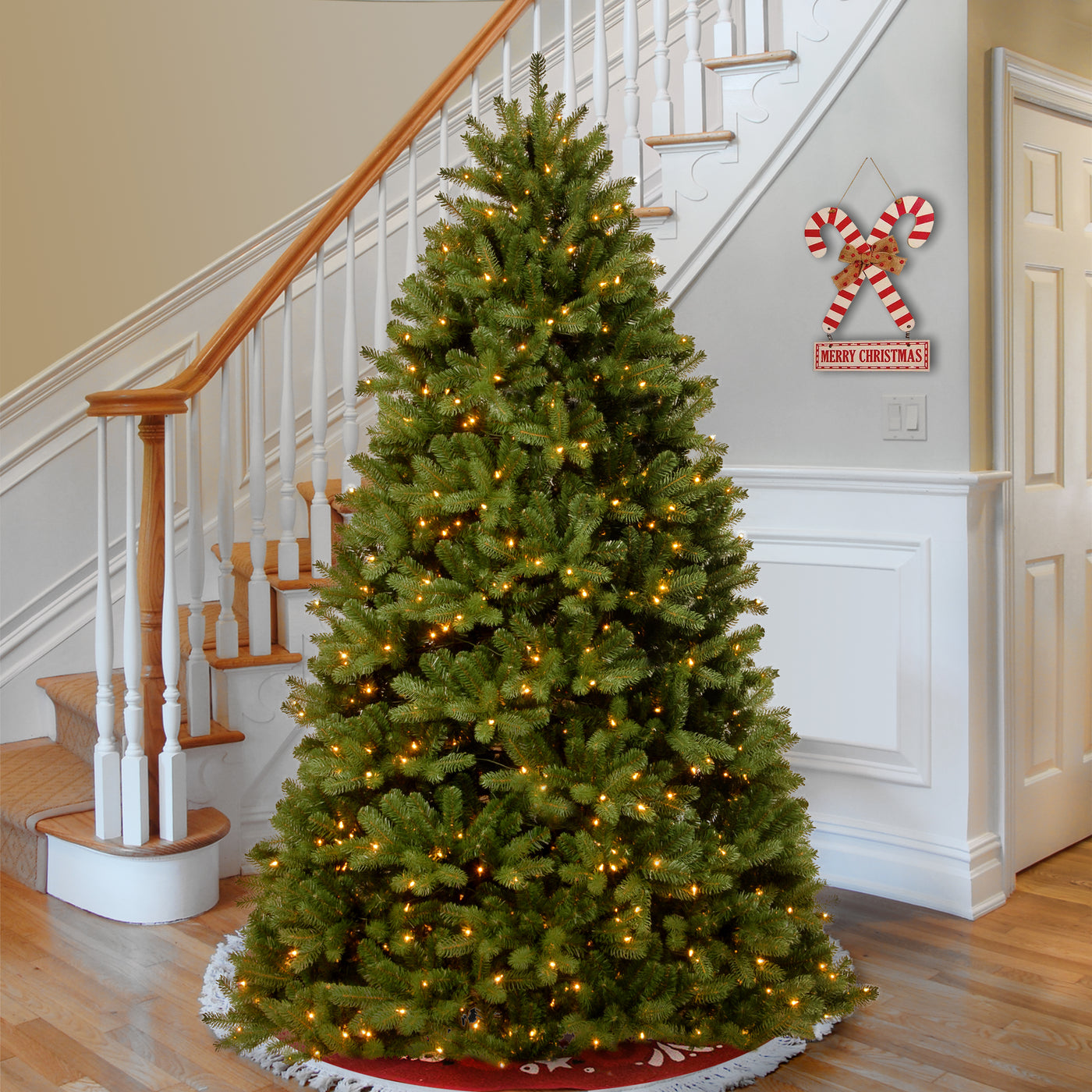 9 ft. Pre-Lit Newberry Spruce Tree with Clear Lights - National Tree Company