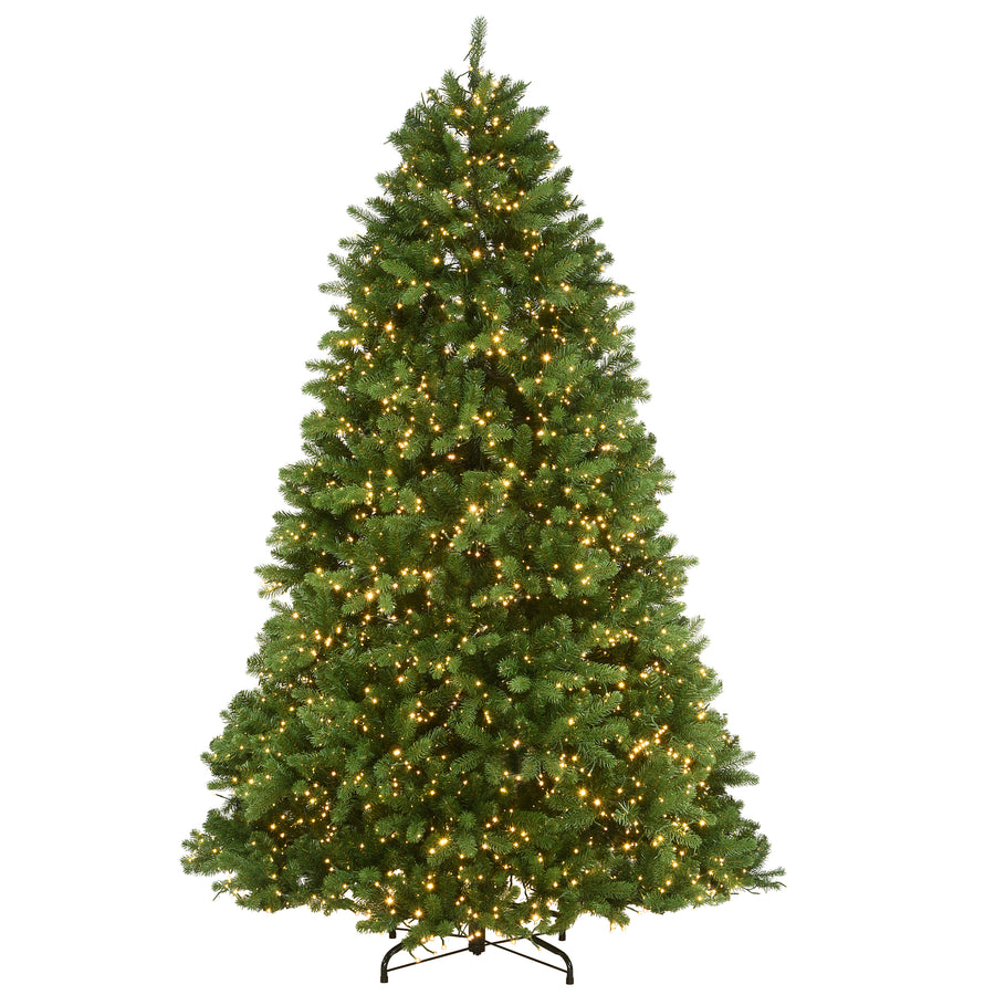 7.5 ft. Pre-Lit Newberry Spruce Tree with Dual Color LED Cosmic Lights - National Tree Company