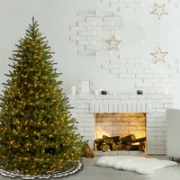 9ft. Pre-Lit Norway Hinged Tree with Clear Lights - National Tree Company