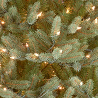 7.5 ft. Pre-Lit Norway Spruce Slim Tree with Clear Lights - National Tree Company
