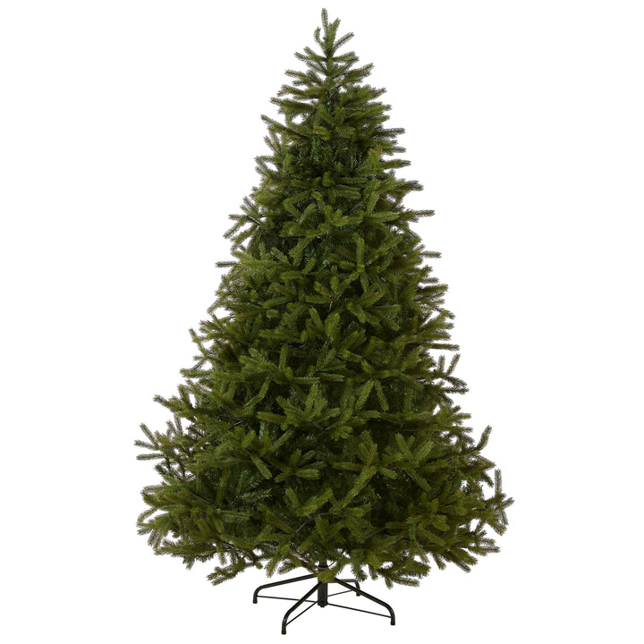 Artificial Christmas Tree, Norway Fir, Green, Includes Stand, 6.5 Feet