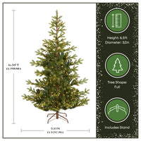 6.5 ft. Pre-Lit Norwegian Spruce Tree with Clear Lights - National Tree Company