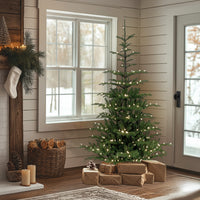 6.5 ft. Pre-Lit Norwegian Spruce Tree with Clear Lights - National Tree Company