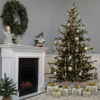 7.5 ft. Norwegian Spruce Tree with Clear Lights - National Tree Company