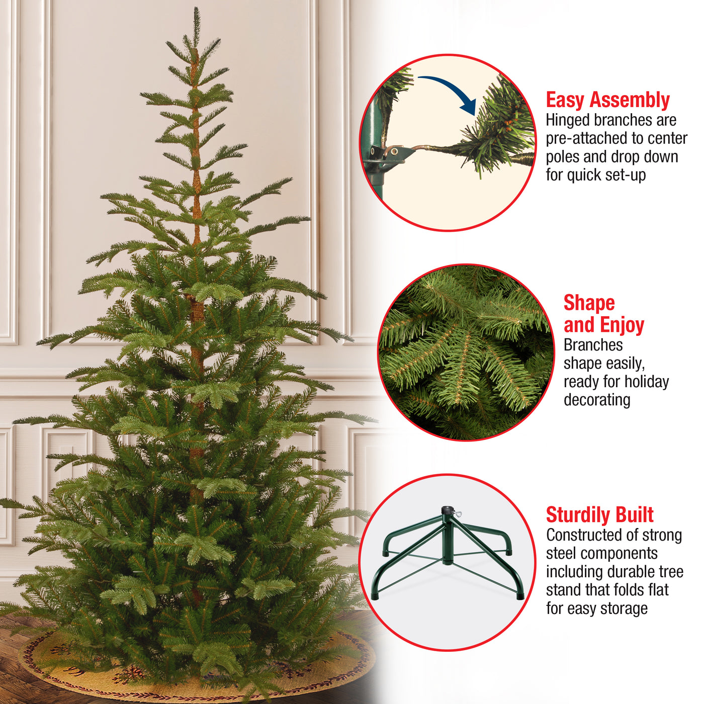 7.5 ft. Norwegian Spruce Tree - National Tree Company