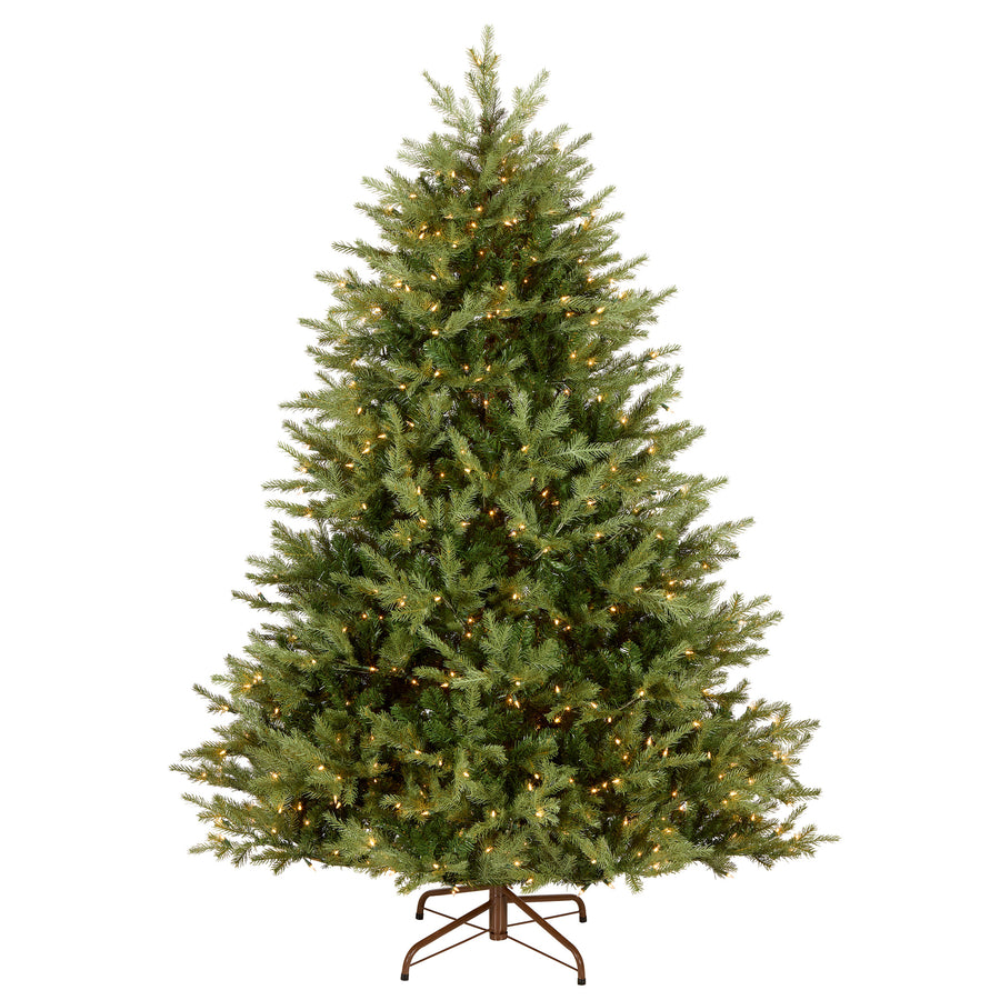6.5 ft. Pre-Lit Nordic Spruce Hinged Tree with Clear Lights - National Tree Company