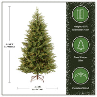 6.5 ft. Pre-Lit Nordic Spruce Slim Tree with Clear Lights - National Tree Company
