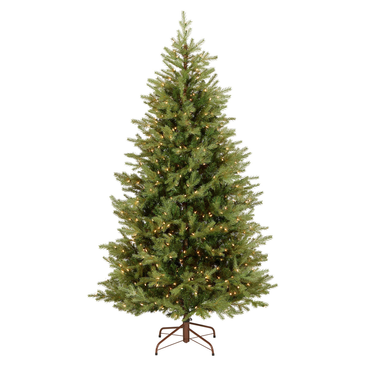 6.5 ft. Pre-Lit Nordic Spruce Slim Tree with Clear Lights - National Tree Company