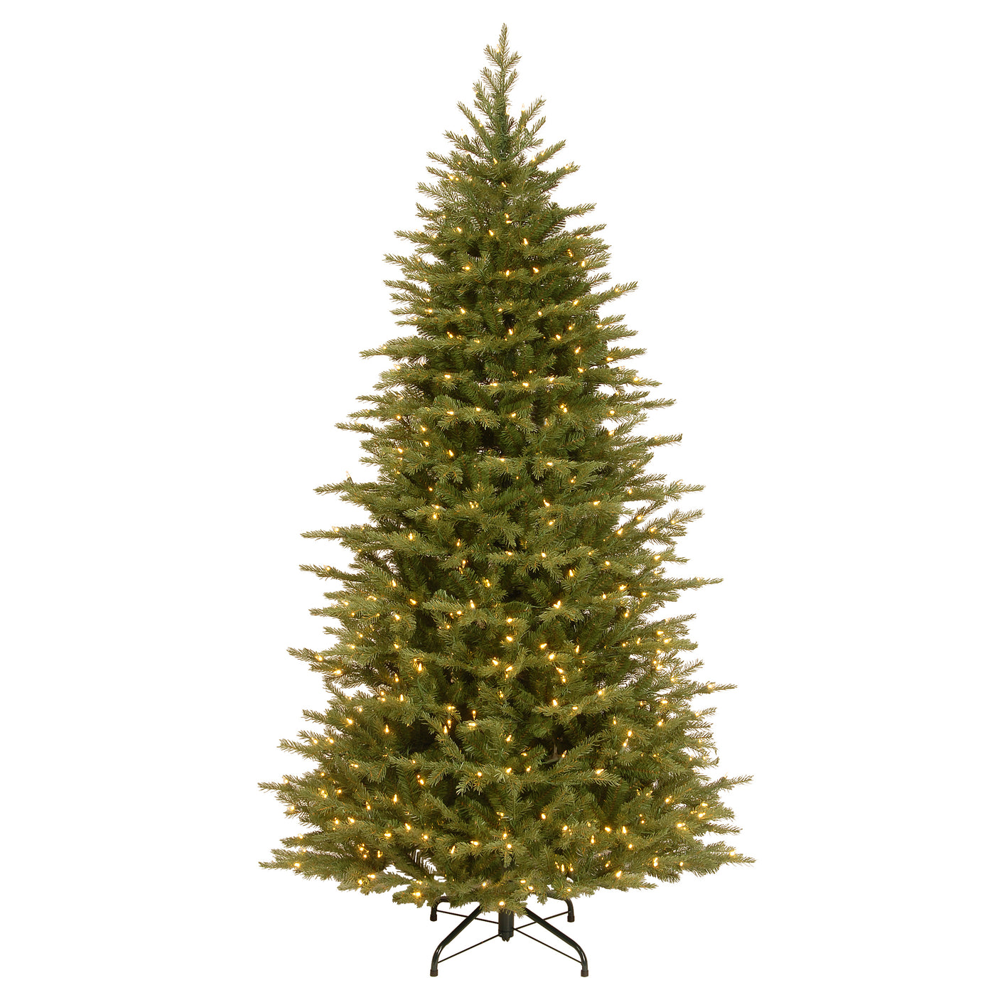 7.5 ft. Pre-Lit Nordic Spruce Slim Tree with Clear Lights, Plug-In - National Tree Company
