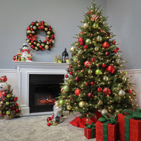 7.5ft. Pre-Lit Nordic Spruce Tree with Clear Lights, Plug-In - National Tree Company