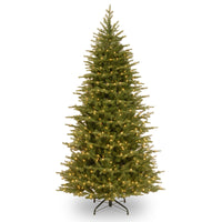 6.5 ft. Pre-Lit Nordic Spruce Slim Tree with Dual Color LED Lights - National Tree Company