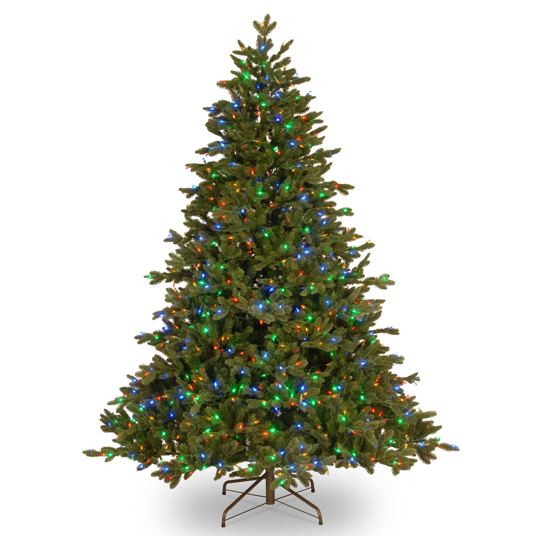 6.5 ft. Pre-Lit Noble Deluxe Fir Tree with Multicolor LED Lights