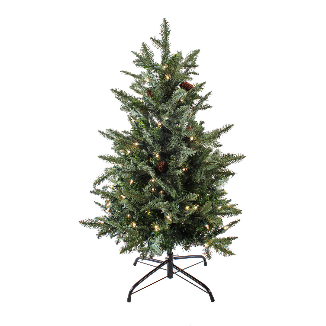 3 ft. Evergreen Pathway Tree with Clear Lights