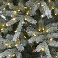 7.5 ft. Pre-Lit Ponderosa Blue Fir Tree with Dual Color LED Lights - National Tree Company