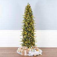 7.5 ft. Prancer Fir Pencil Slim Tree with Clear Lights - National Tree Company