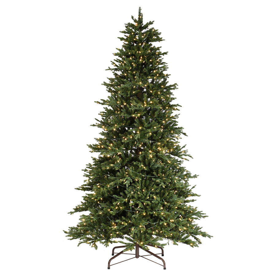 7.5 ft. Pre-Lit Pomona Pine Slim Tree with Clear Lights - National Tree Company