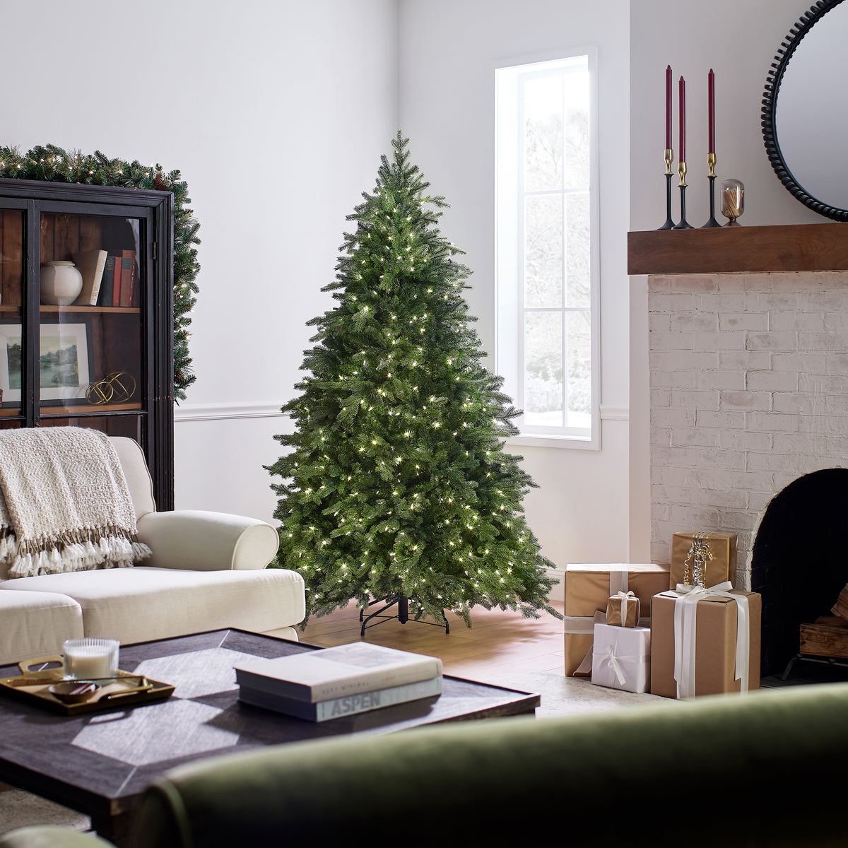 9 ft. Pre-Lit Princeton Fraser Fir Tree with PowerConnect Warm White LED Lights main image 0