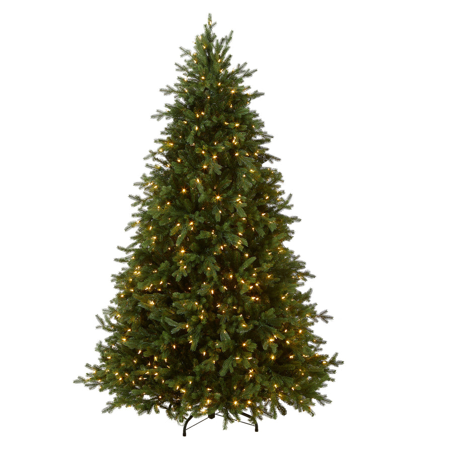 6.5 ft. Pre-Lit Princeton Fraser Fir Hinged Tree with  PowerConnect Dual Color LED Lights, Plug-In - National Tree Company