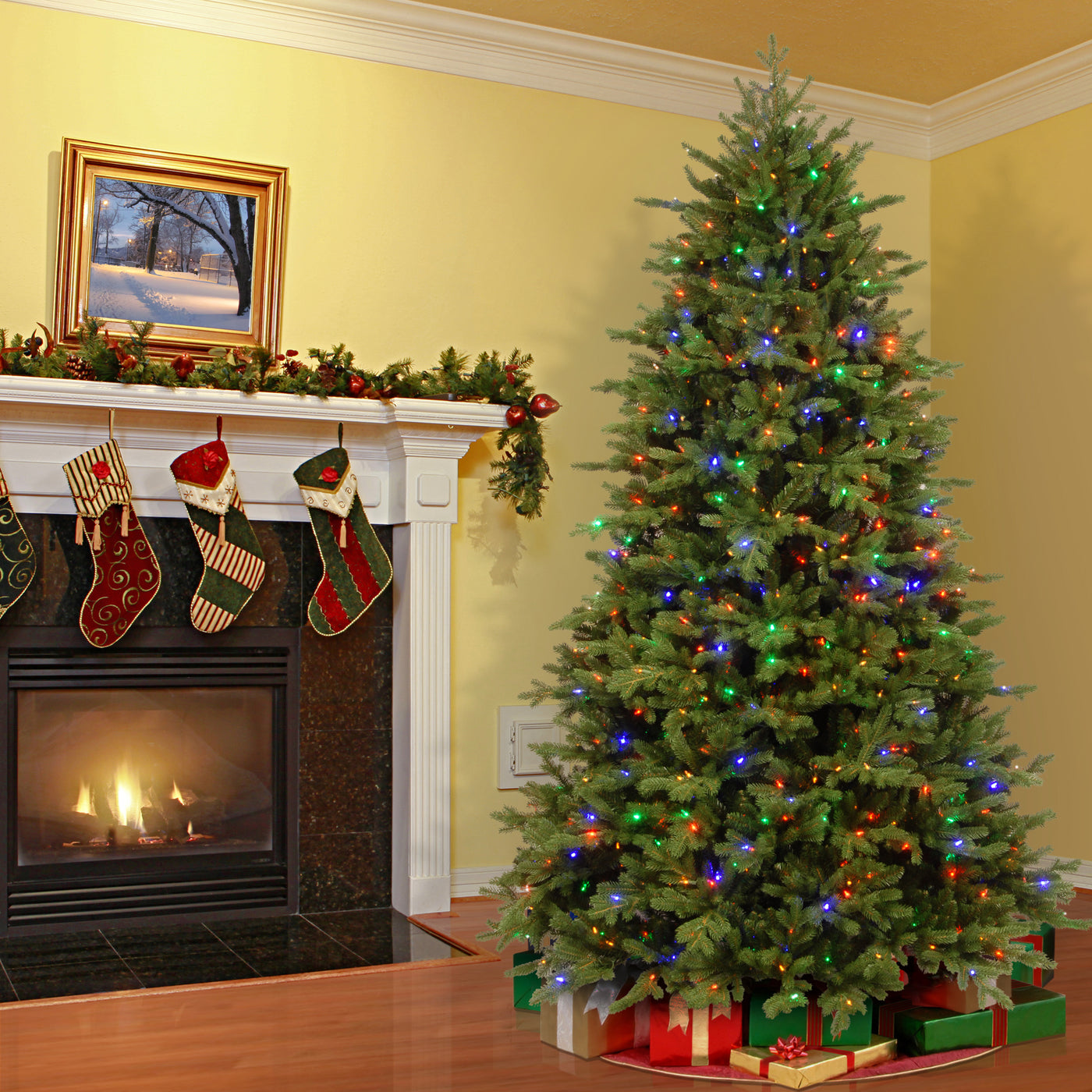 7.5 ft. Pre-Lit Princeton Fraser Fir Tree with PowerConnect and 800 Dual Color LED Lights - National Tree Company