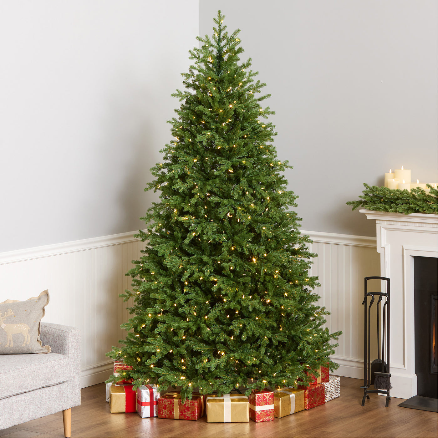 7.5 ft. Pre-Lit Princeton Fraser Fir Tree with PowerConnect and 800 Dual Color LED Lights - National Tree Company