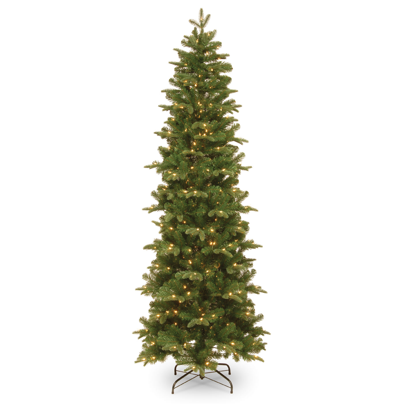 6.5 ft. Pre-Lit Prescott Pencil Slim Tree with Clear Lights - National Tree Company