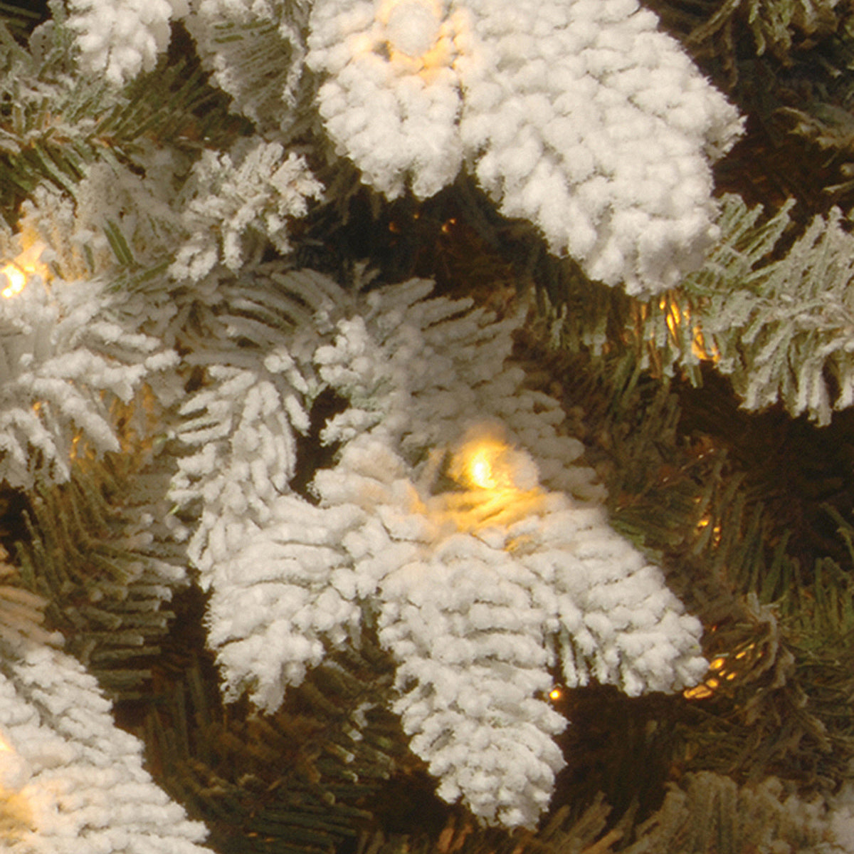 7.5 ft. Pre-Lit Snowy Sierra Spruce Tree with Clear Lights - National Tree Company