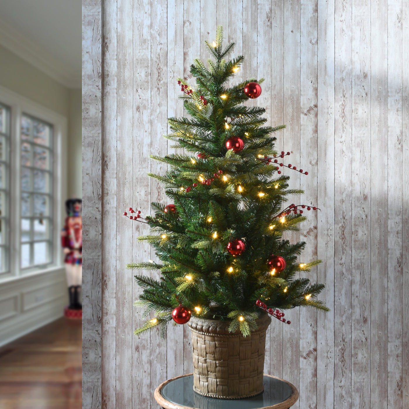 4 ft. Pre-Lit Scotch Creek Fir Tree with LED Lights - National Tree Company