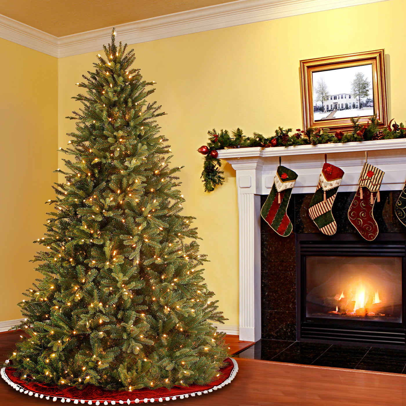 7.5 ft. Pre-Lit Tiffany Fir Tree with Clear Lights - National Tree Company