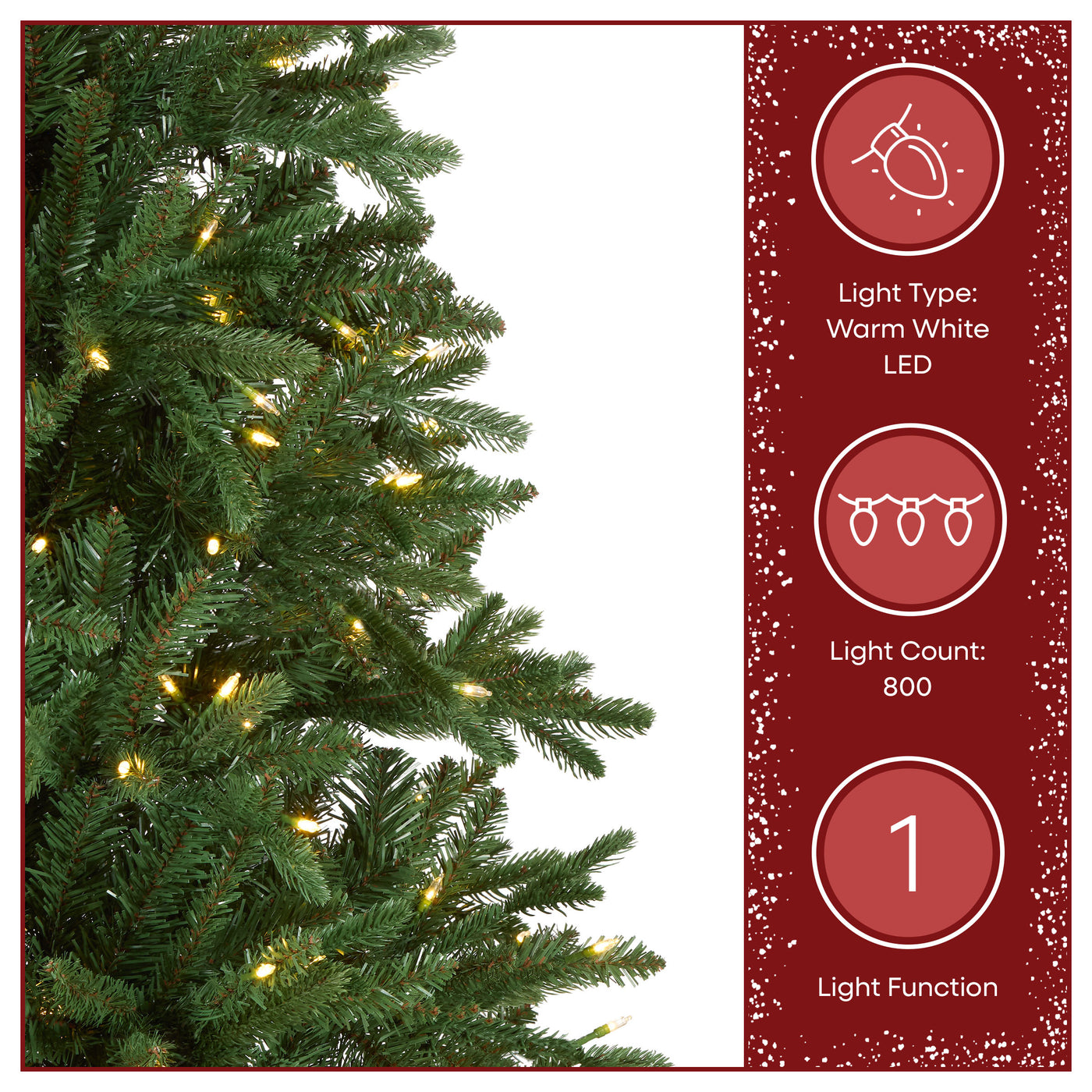 9 ft. Pre-Lit Winslow Fir Tree with Warm White LED Lights - National Tree Company